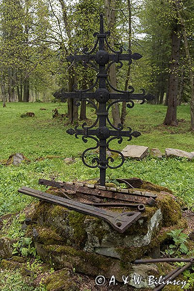 Beniowa, stary cmentarz, cerkwisko, Bieszczady