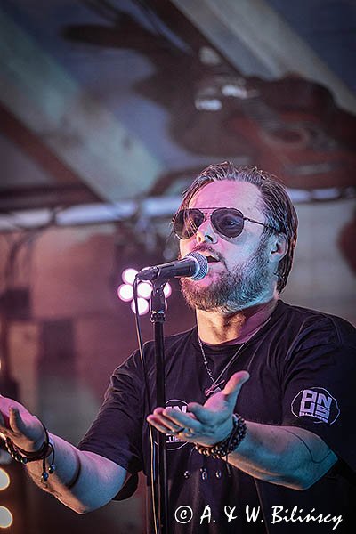 Bies Czad Blues 2024, zespół Onus Blues, Krzysztof Wyrzykowski wokal